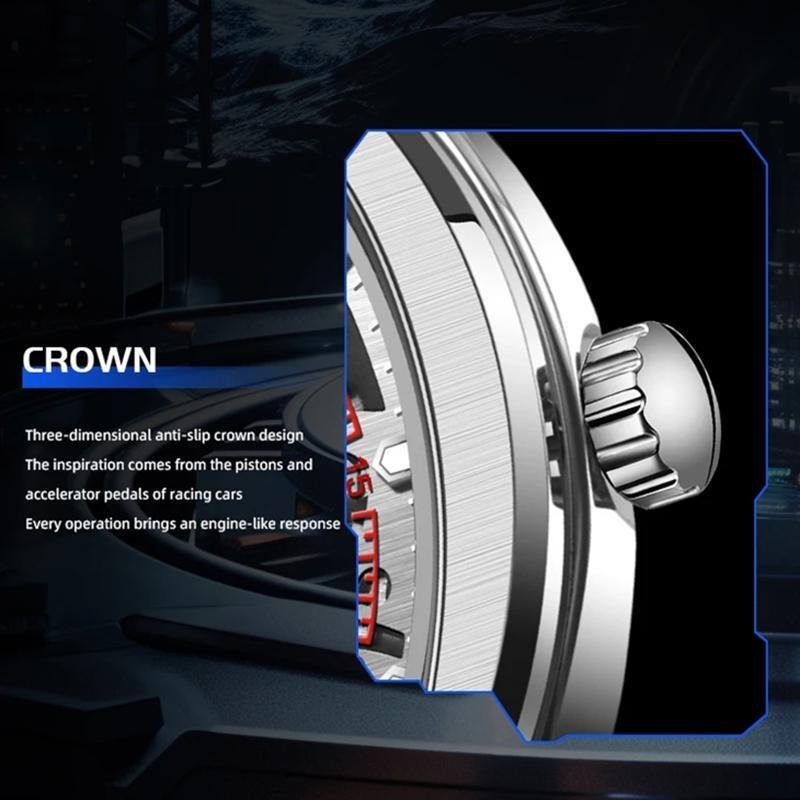 Top-Marke Luxus Skelett Tourbillon Automatische Mechanische Uhr für Herren Sport Vollstahl Wasserdichte Uhren