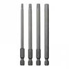 1/4 Hex Shank Bits 100mm Screwdriver Bits Torx Hex Cross Slotted Bits