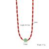 Necklace Colored Natural Stone Sea Horse Sea Star Flower Stainless Steel Pendant Women'S Beach Style European American
