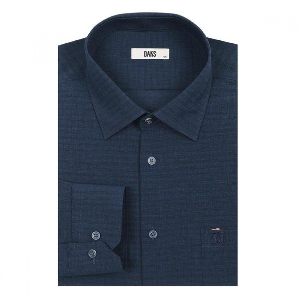 DakS Men S SeerSucker Solid Regular Fit Long Sleeve Shirt dmS1Shdl102n1
