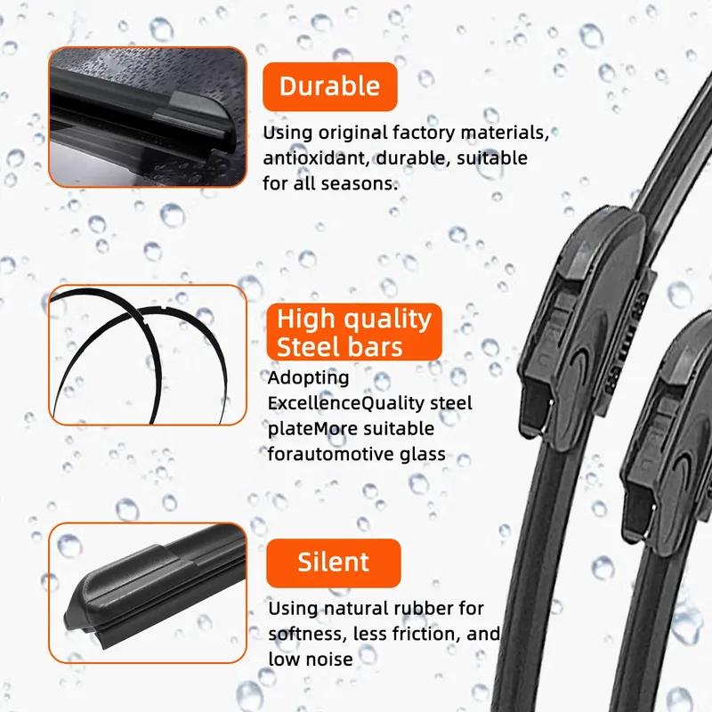 3PCS Car Wiper for Changan Chana UNIT UNI-T UNI T 2020-2023 Front Rear Windshield