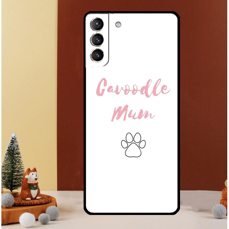 Cartoon Cavoodle Cavapoo Case For Samsung Galaxy S22 S23 S24 Ultra Note 20 10 Plus S8 S9 S10 S20 FE S21 FE Cover