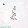 Gold Silver Floral Embroidery Cloth Patches Versatile Use DIY Craft Accessories for Stage Costume Home Textile Decor