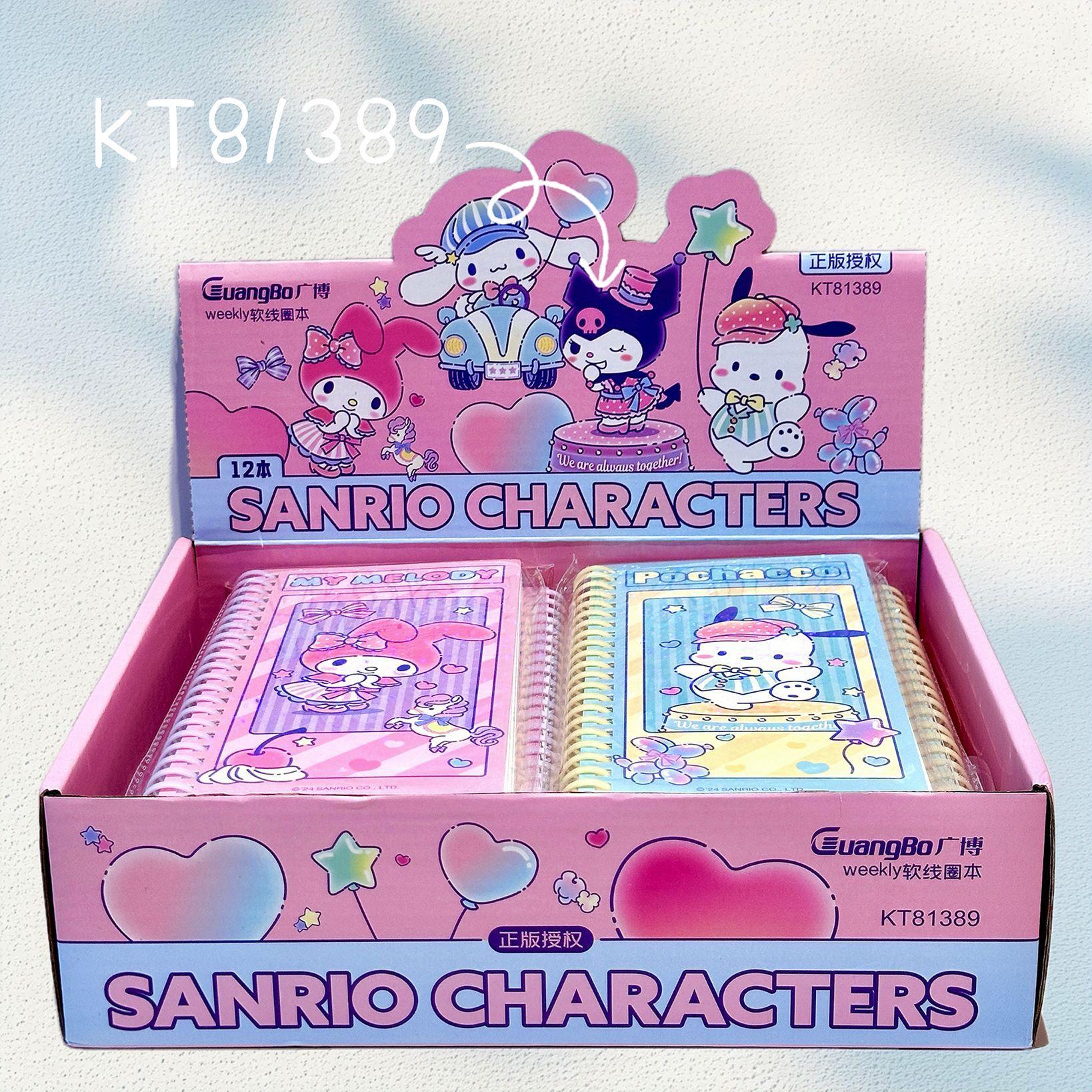 

1Pc Sanrio Stickers Notebook Coil Book Kuromi Melody Cinnamoroll Student Handbook Material Sticker Notepad Stationery Holiday Gift Novelty Stationery Random style 1Pc
