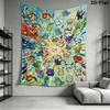 Pokemon Wall Tapestry Aesthetic Wall Hanging Printed Fabric Blanket Decorative Tapestries for Bedroom Living Room Home Decor