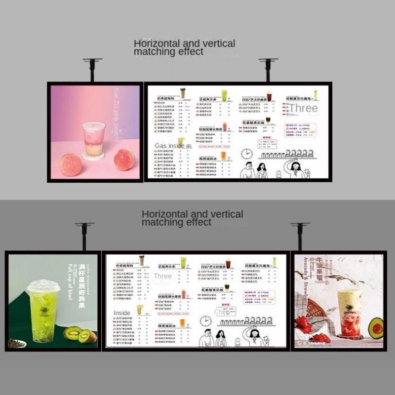 Veggmontert Reklamevisningstavle Stadion Hurtigmatrestaurant Hengende Lys LED-tavle Menyskilt Reklame