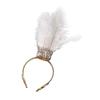 Fashionable Feathers and Diamonds Hairpieces Adjustable Fit Hair Decoration Accessory for Party and Wedding Supplies