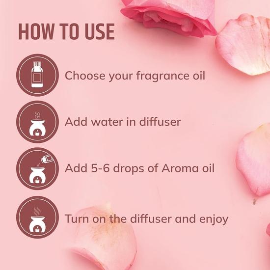 Aromahpure Fragrance Oil | 15 Ml | Rose Aroma Oil for Home Fragrance | Used In Diffusers, Candles, Air Fresheners, Soaps, IFRA Certified