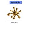 Vintage Hollow Irregular Ripple Brooch Collectible Brooch Stainless Steel Texture Suitable for Fashionable Women Present