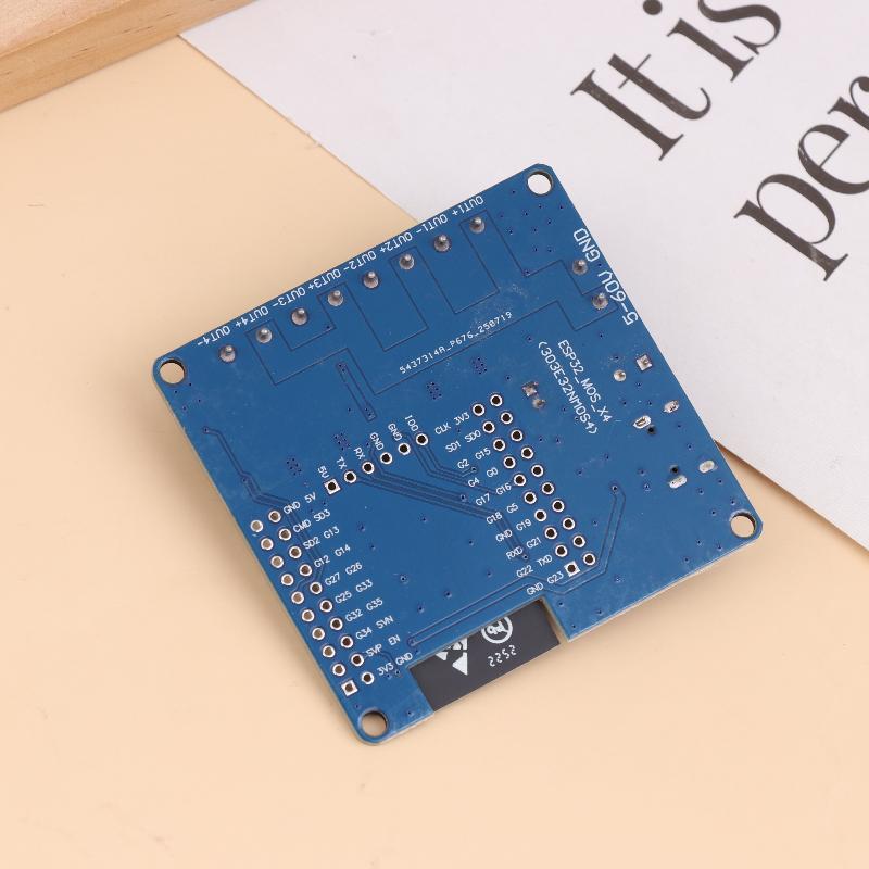 2/4-Way Mos Switch Module Dc 5-60V Esp32 Single-Way Relay Module Esp32-32E Module Wifi Bluetooth Development Board Uart Burning