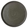Marui Pottery Shigaraki Ware Hechimon Diameter Carbonized Glass Green Plate, Approx. 21cm, MR-3-4100