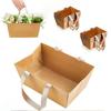 4/8/12/16 Stück Kraft-Karton DIY Geschenkkorb Wasserdichtes Kraftpapier Handkorb Partyzubehör