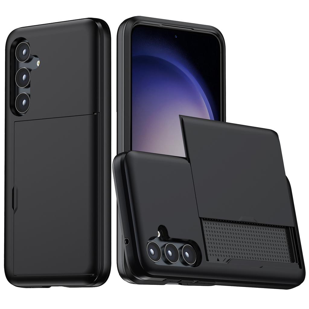 Für Samsung Galaxy S25+ Hülle mit Kartenhalter TPU+PC Handy-Rückseite