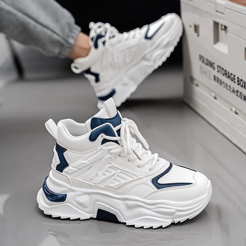 New inner height-increasing high-top board shoes platform casual sports dad shoes
