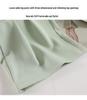 Ice Silk High Waist Chiffon Wide Leg Pants - Women's Summer Korean Style