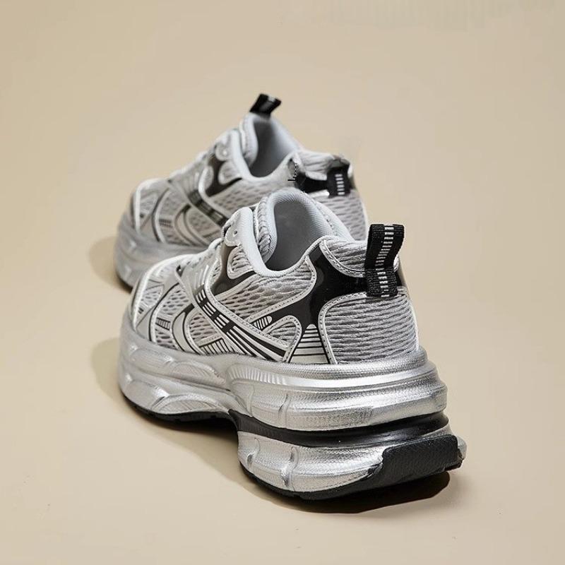 Silver dad shoes women's spring and summer new thick-soled breathable light and not tired feet casual shoes sports shoes women's shoes trend