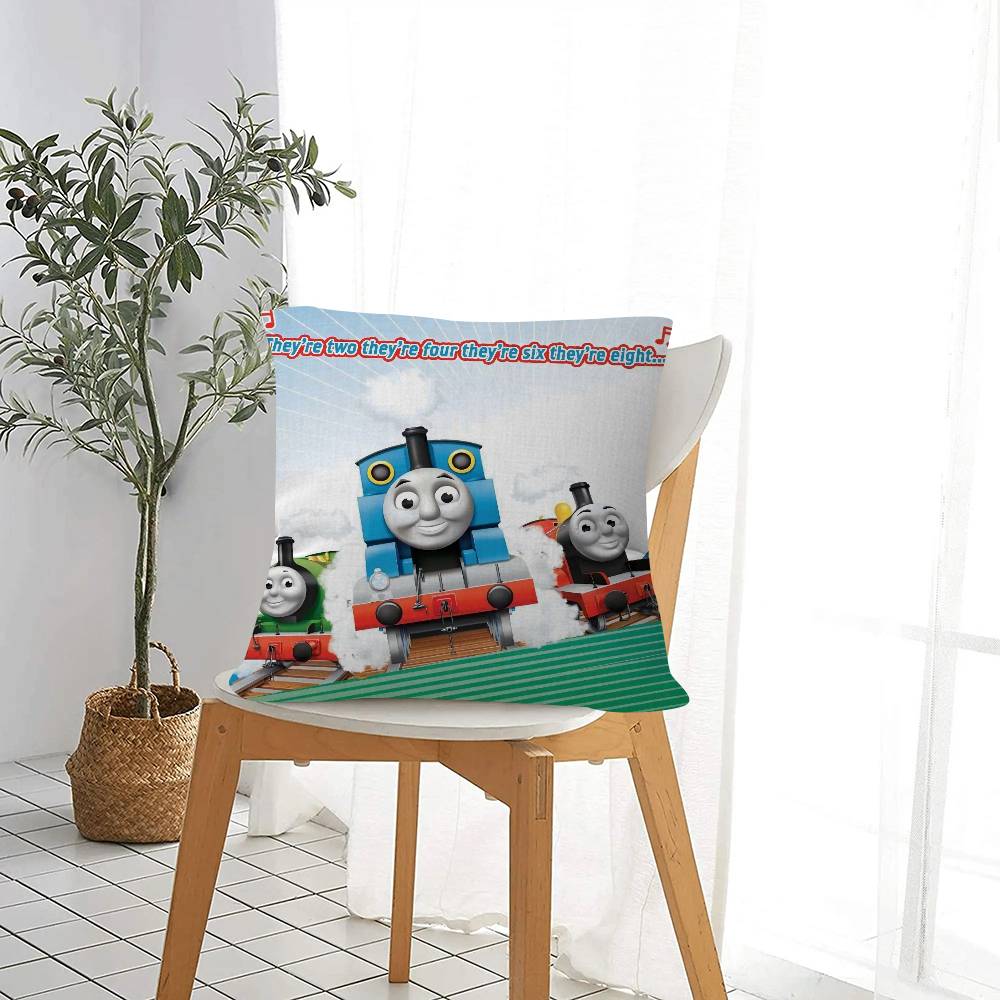 Cartoon Thomas The Train Square pillow cover sofa cushion cover home room decoration children gift