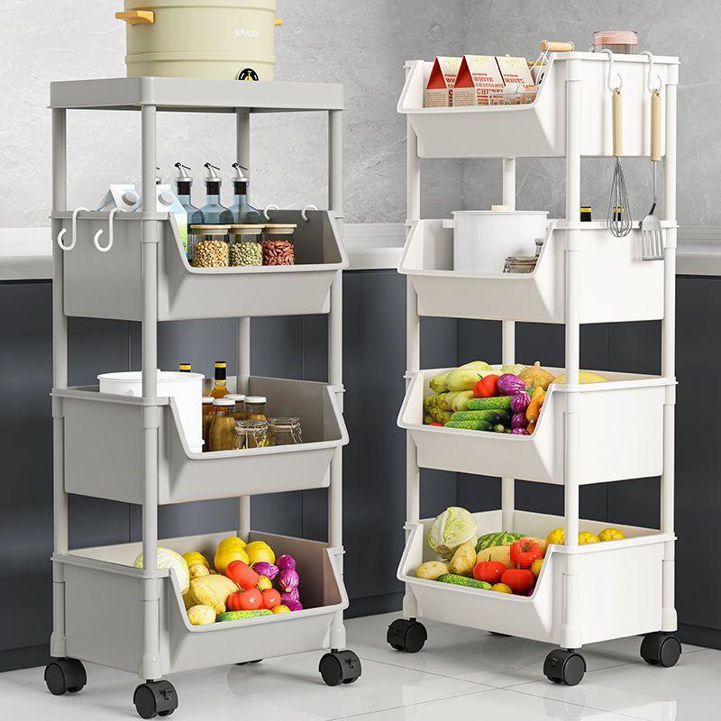 Multi-layer Kitchen Storage Rack for Snacks, Fruits, and Vegetables