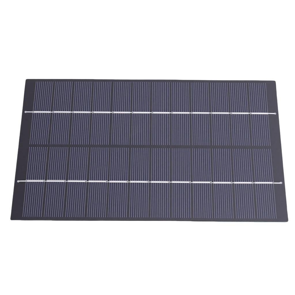 Solar Panel, 4.2W Polycrystalline Silicon Outdoor Solar with USB C for , Security Cameras and Camping