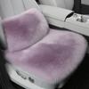 Wool Plush Winter Car Seat and Lumbar Cushion Set - Non-Slip, Warm, Long-Hair, Universal
