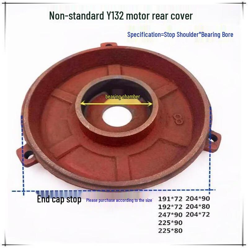 OIMG Y2 Motor Rear End Cover