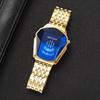 Fashion Irregular Dial Men Business Watches Luxury Stainless Steel Quartz Wristwatch Relogio Masculino (Without Box)