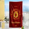 Manchester Customize Your Name Beach Towel Soft Durable Quick-Dry Suitable for Swimming Gym Camping Yoga Vacation