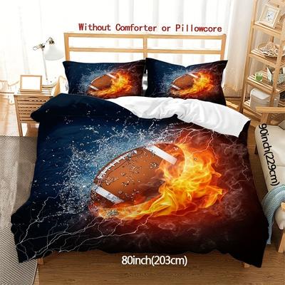 Rugby American Football Home Textiles Digital Printing Three-Piece Bedding Set