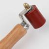 Upgrades Welding And Sealing Tool Rubber Pressure Roller with Wood Handle Pressure Roller Tool for Enhances Comfort