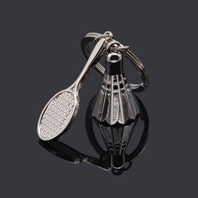 Creative Gifts Accessories Badminton And Racket Key Chain Shuttlecock Keychain