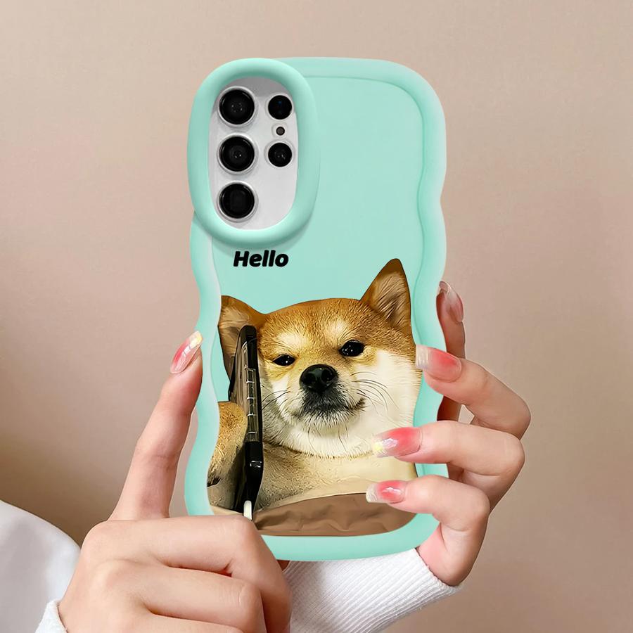 Funny Dog Soft Phone Cover Case for Samsung Galaxy S22 Ultra S24 S20 FE A26 S21 S23 Plus S25 A25 A24 A54 A35 A55 A36 A34