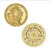 Set of 12 Zodiac Coins, Zodiac Commemorative Coins, Leo Sun God Lucky Coins, Birthday Gifts