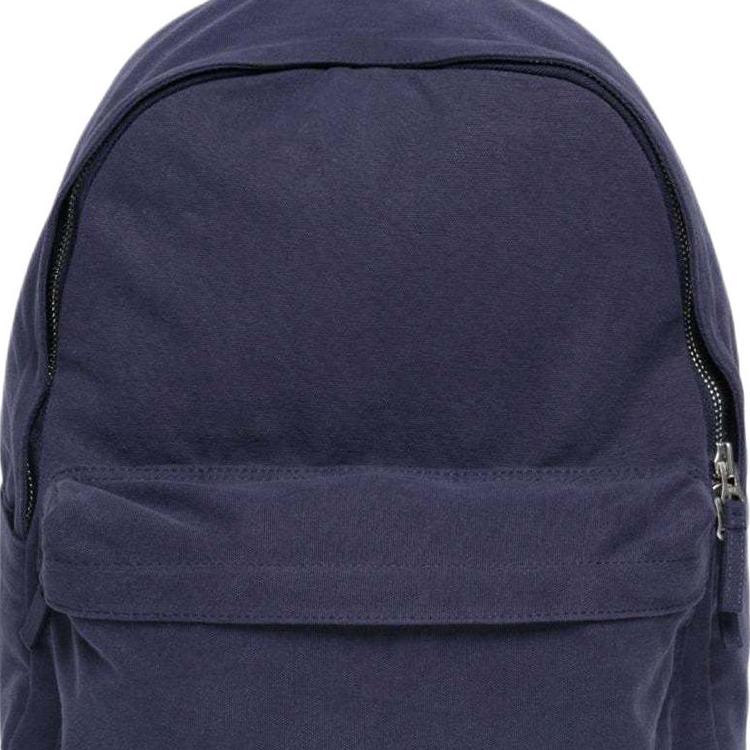 Stussy Logo Cotton Backpack Unisex Backpack Navy-Blue 134252-NAVY