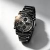 Orologio Digitale da Uomo SKMEI Triplo Fuso Orario Doppio Display Acciaio Inossidabile 1389