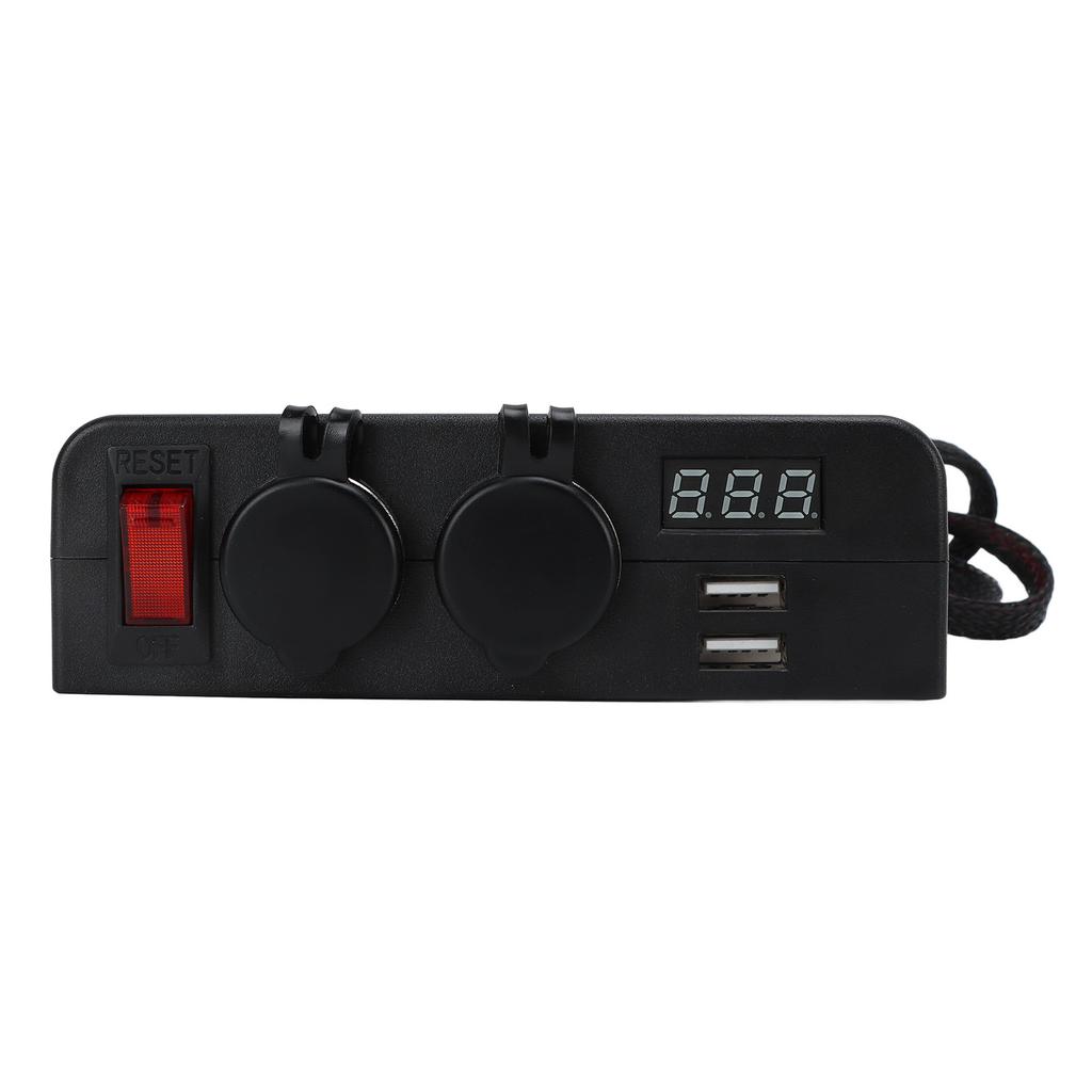 Car Charger Adapter 2 USB Charger Socket Voltage Digital Display Power Supply Battery Adapter