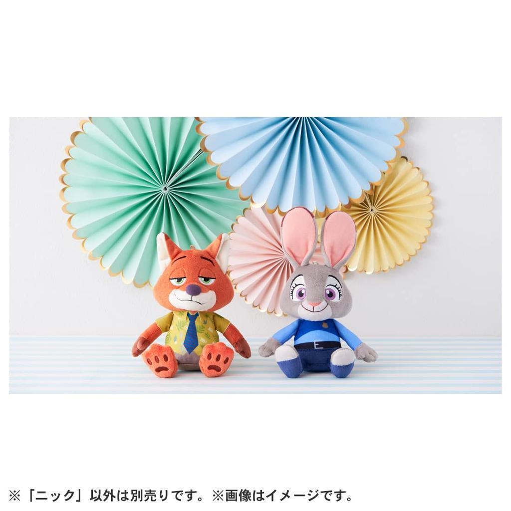 Disney Character Washable Beans Collection Nick Plush Toy, Approximately 18cm Tall