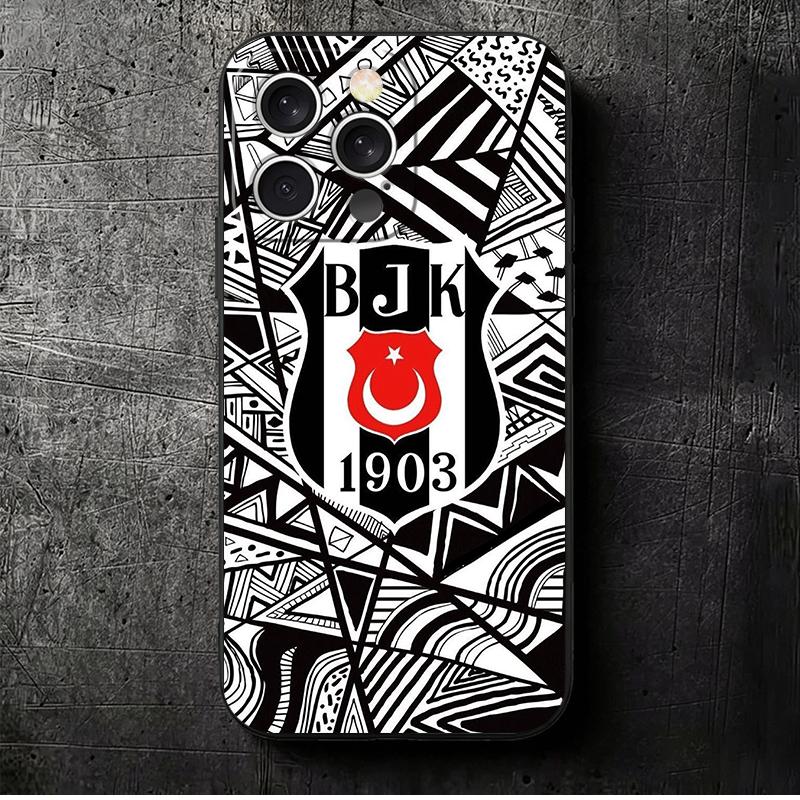 

B-Besiktas B-BJK Soft Phone Case for iPhone 16 16E 17 Air 15 Pro Max 14 Plus 13 Mini 11 12 7 Black Cover Back Shell iPhone 13 Mini