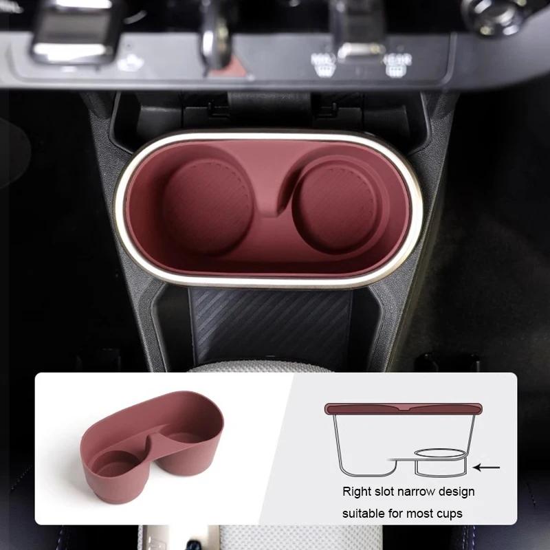 Bilmugghållare För Mini Cooper S F65 F66 2025 2025 Tillbehör Mittkonsolsorganisatör Silikoninlägg Förvaringslåda