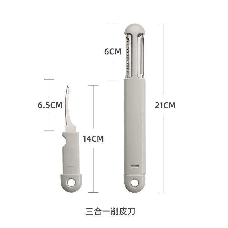 Three in One Peeler for Household and Daily Kitchen, Multifunctional for Apple Peeling