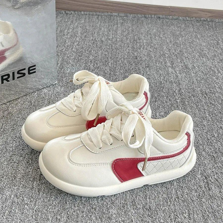 

Молочный Huhu Голова Манго Летние Новые Кеды Женские Универсальные Кампусный Стиль Студенческие Маленькие Белые Туфли 35