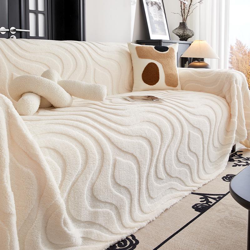 Luxuriöse Influencer Plüsch Sofaüberwurfdecke - Herbst/Winter 2023 Kollektion
