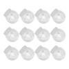 12pcs Plastic Ball Candy Bottle Transparent DIY Snow Globe Container Craft Making Screw Cap Miniature Bulk