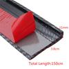 2X 15M Car Fender Flare Extension Wheel Eyebrow Moulding Protector Carbon Fiber