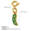 Small Fresh Pastoral Cute Vegetable Series Jewelry Buckle Pendant Stainless Steel DIY Bracelet Necklace Accessories