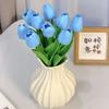 10Pcs Tulip Flowers Artificial Tulip Bouquet PE Foam Fake Flower for Wedding Ceremony Decor Home Garden Bouquet Decoration