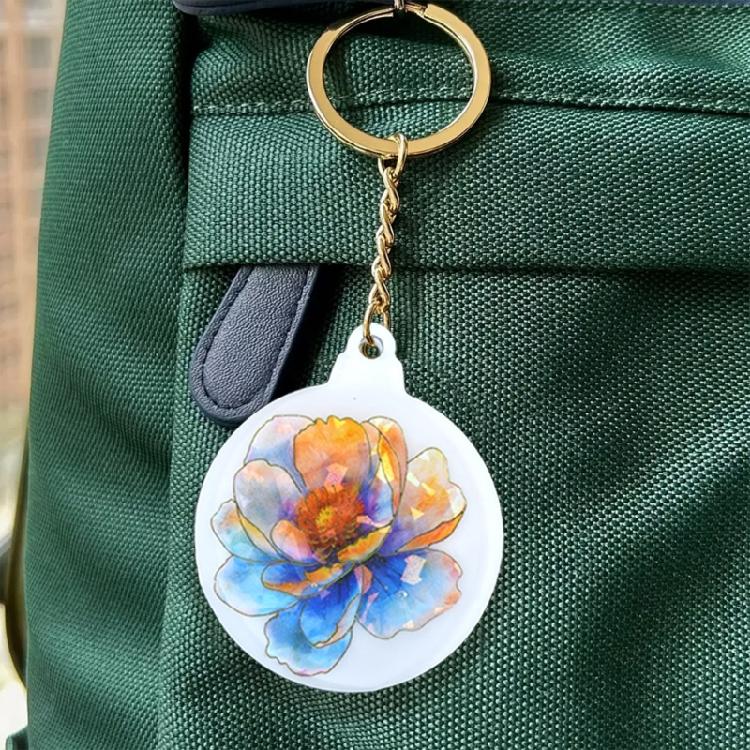 Christmas Round Ornament Resin Mold 4Pcs Silicone Pendant Mold for Festive Jewelry and Christmas Decoration Crafting