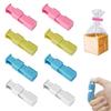 PAVIKE Bag Closure Clips (4 Colors, Set of 8) Bag Closure Clips, Food Storage Clips, Bread Bag Sealing Clips, Food Preservation, Moisture-Proof, Anti-