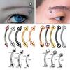 1 Stück Edelstahl Helix Piercing Augenbraue Lippe Labret Ringe Stecker Ohrring 6/8/10mm Tragus Barbell Zungenpiercing Körperschmuck