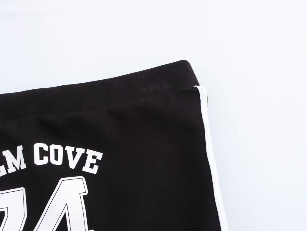 Spring 2025 Women's Preppy Style Bandeau Top & Long Pants Set - European & American Fashion