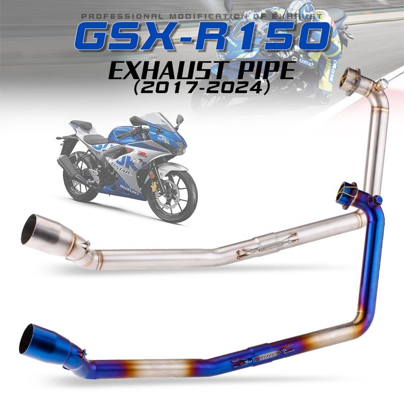 Slip-on Exhaust Header Tube For Suzuki GSXR150 GSXR125 GSXS150 GSXS125 2017-2024 Moto Escape 51MM Interface Front Link Pipe